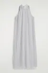 Cos Robe Longue Plissée À Encolure Licou
