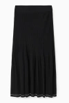 COS PLEATED KNITTED MIDI SKIRT