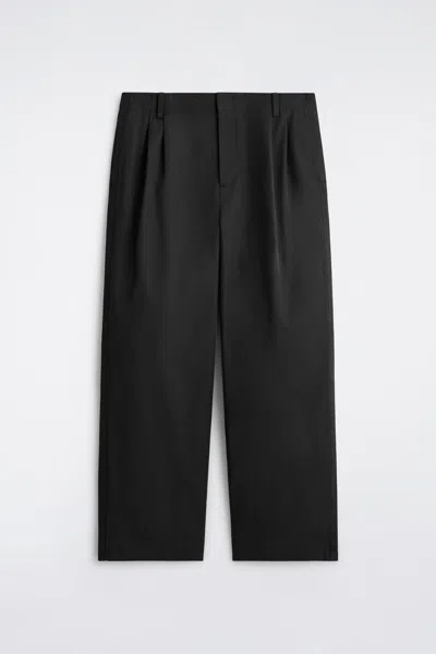 Cos Pantalon Large Plissé In Black