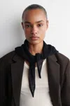 Cos Pointelle-knit Triangle Scarf
