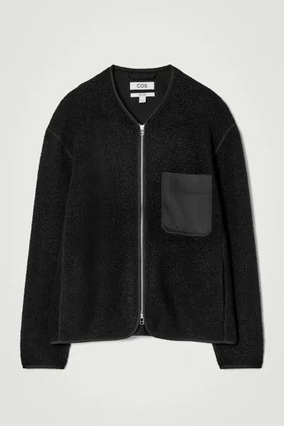 Cos Polar Fleece Liner Jacket In Black