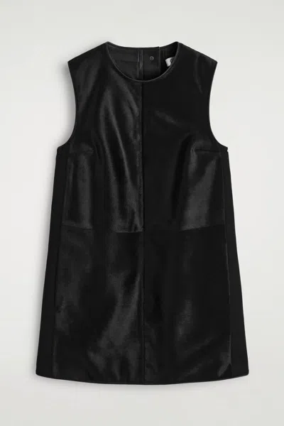 Cos Abito Mini In Cavallino In Black