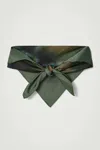 Cos Printed Silk Scarf In Blue