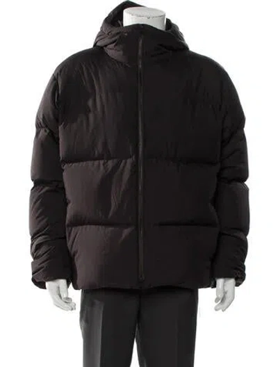 Pre-owned Cos Puffer Coat In Black
