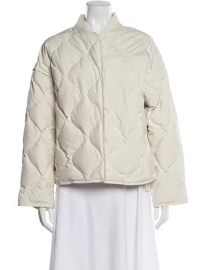 Pre-owned Cos Puffer Jacket In Neutral
