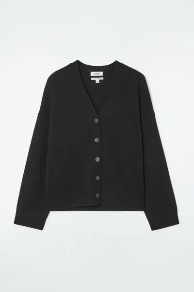 Cos Pure Cashmere Cardigan In Black