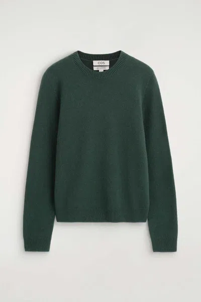 Cos Pure Cashmere Crew-neck Sweater In Animal Print