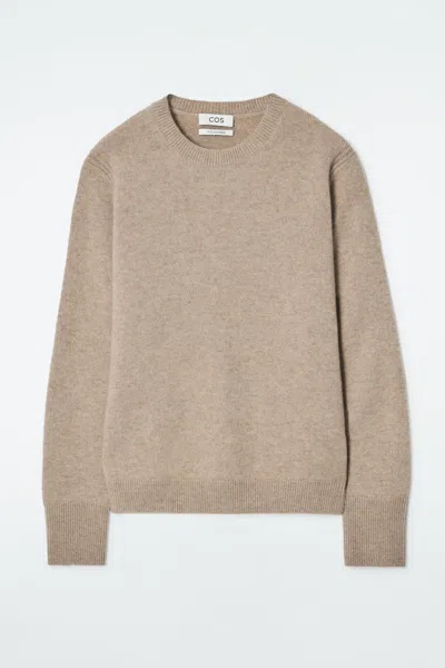 Cos Pure Cashmere Jumper In Beige