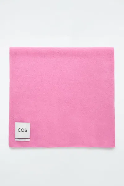 Cos Pure Cashmere Scarf In Pink