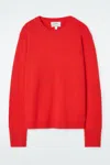 Cos Pure Cashmere Sweater In Red