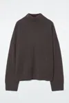 Cos Pure Cashmere Turtleneck Sweater In Brown