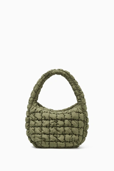 Cos Quilted Mini Bag In Green