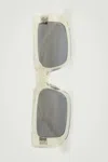 Cos Rectangle-frame Sunglasses In Beige