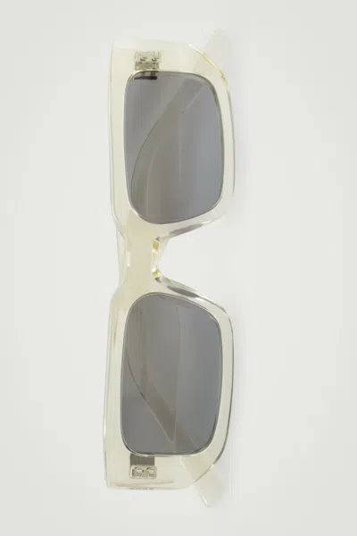 Cos Rectangle-frame Sunglasses In Beige