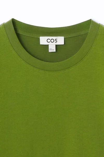 Cos Regular Fit T-shirt In Green