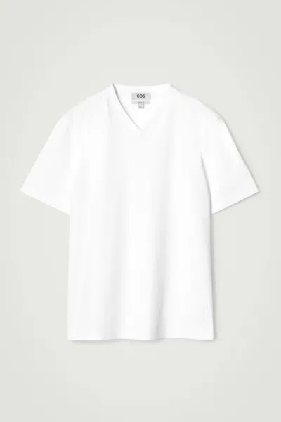 COS INTERLOCK COTTON CREW-NECK T-SHIRT