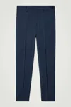 Cos Tailored Straight-leg Pants In Blue