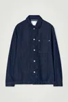 Cos Relaxed Denim Overshirt In Blue In Blue
