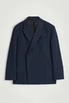 Cos Relaxed Double-breasted Linen Blazer