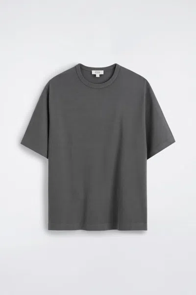 Cos T-shirt In Cotone Lavato In Grigio In Gray