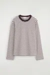 Cos Relaxed Jersey Interlock Long-sleeved T-shirt In Red