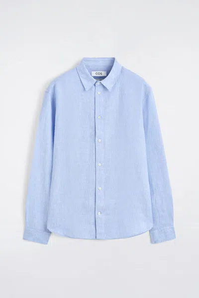 Cos Camicia In Lino Dal Taglio Rilassato In Blue