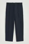 Cos Relaxed Linen Straight-leg Pants