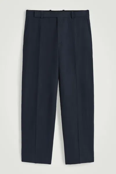 Cos Relaxed Linen Straight-leg Pants