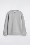 Cos Relaxed Scuba Sweatshirt In Gray