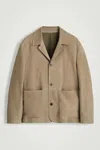 Cos Relaxed Suede Jacket