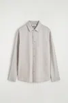 Cos Relaxed Twill Shirt In Beige In Neutral
