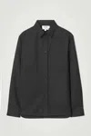Cos Relaxed Utility Shirt In Black