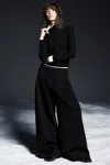 Cos Relaxed Wool-blend Wide-leg Trousers In Brown