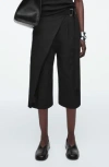 Cos Renkon Wrap Look Cotton Bermuda Shorts In Multi