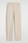 Cos Reprise Canvas Straight-leg Jeans In White