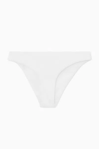 Cos Ribbed Bikini Briefs In White