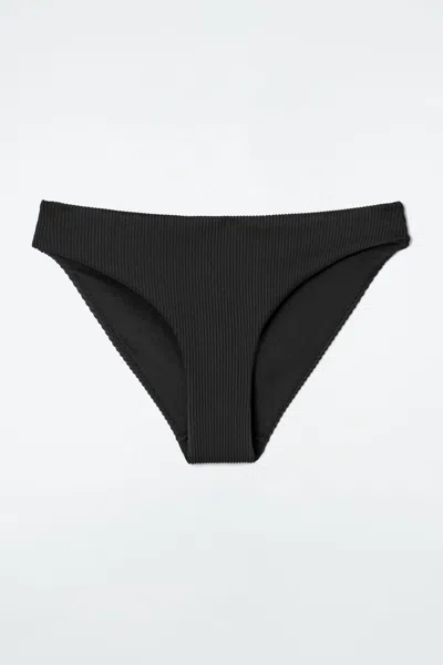 Cos Ribbed Classic Bikini Brief In Black