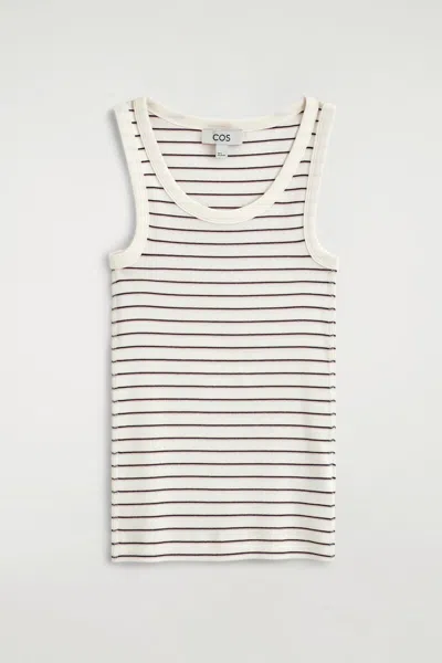 Cos Ribbed Cotton Tank Top In Multi