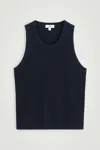 Cos Ribbed Merino Wool Tank Top