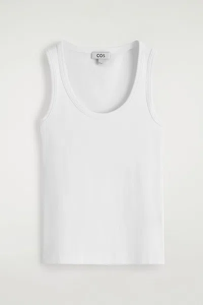 Cos Ribbed Scoop-neck Tank Top