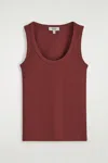 Cos Ribbed Scoop-neck Tank Top