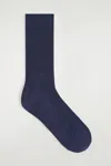Cos Ribbed Silk Socks