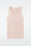 Cos Ribbed Tank Top In Pink