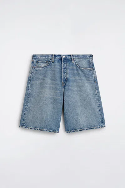 Cos Rider Relaxed-fit Denim Shorts In Blue
