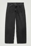 Cos Rider Straight-leg Jeans In Black