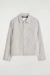 Cos Rinsed-denim Jacket In Gray