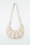 Cos Ripple Crossbody - Nylon In White