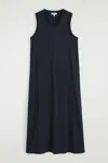 Cos Robe Midi Froncée En Coton