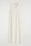 Cos Ruffled Cotton Midi Dress