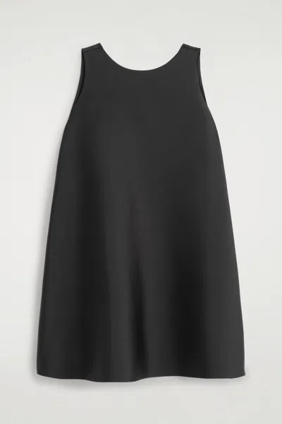 Cos Abito Mini A Trapezio In Scuba In Nero